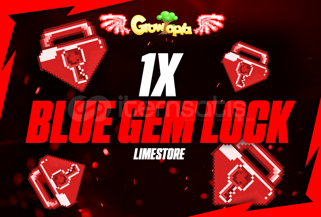 Growtopia 1 Blue Gem Lock ( 100 DL ) Growtopia 1 Blue Gem Lock ( 100 DL )