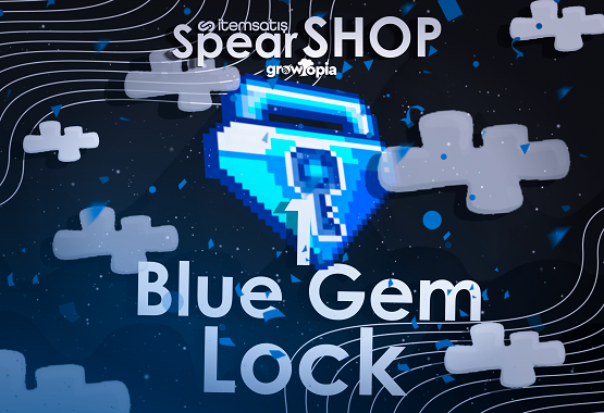 Growtopia 1 Blue Gem Lock (ANINDA TESLİMAT)