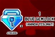 Growtopia 1 Blue Gem Lock (ANINDA TESLİMAT)