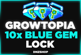 ⭐️Growtopia 10 Adet Blue Gem Lock⭐️