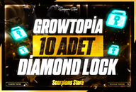 ⭐️Growtopia 10 Adet Diamond Lock+En İyisi