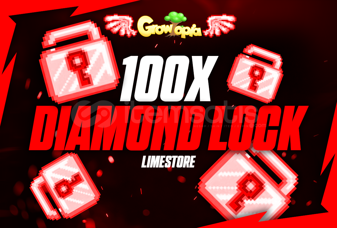 Growtopia 100 Diamond Lock ( 100 DL ) 1 BGL Growtopia 100 Diamond Lock ( 100 DL ) 1 BGL