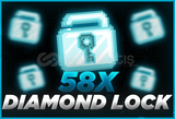 ⭐Growtopia 58X Diamond Lock [Anında Teslimat]