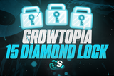 ⭐Growtopia 15 Diamond Lock ( 15 DL )