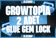 ⭐️Growtopia 2 Adet Blue Gem Lock | En Hızlısı