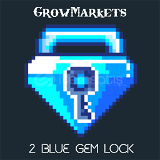 Growtopia 2 Blue Gem Lock (ANINDA TESLİMAT)