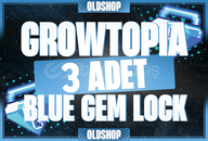⭐️Growtopia 3 Adet Blue Gem Lock | En Hızlısı