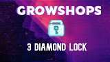 GROWTOPIA 3 DIAMOND LOCK (GECIKIRSE BONUS WL)