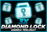 ⭐Growtopia 3X Diamond Lock [Anında Teslimat]