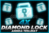 ⭐Growtopia 4X Diamond Lock [Anında Teslimat]