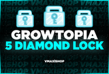 ⭐Growtopia 5x Diamond Lock (ANINDA)