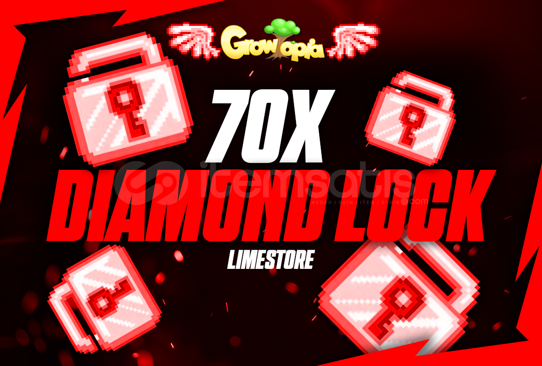 Growtopia 70 Diamond Lock ( 70 DL ) Growtopia 70 Diamond Lock ( 70 DL )