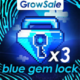 Growtopia Blue Gem Lock (3x) (EN HIZLI MAĞAZA)