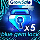 Growtopia Blue Gem Lock (5x) (EN HIZLI MAĞAZA)