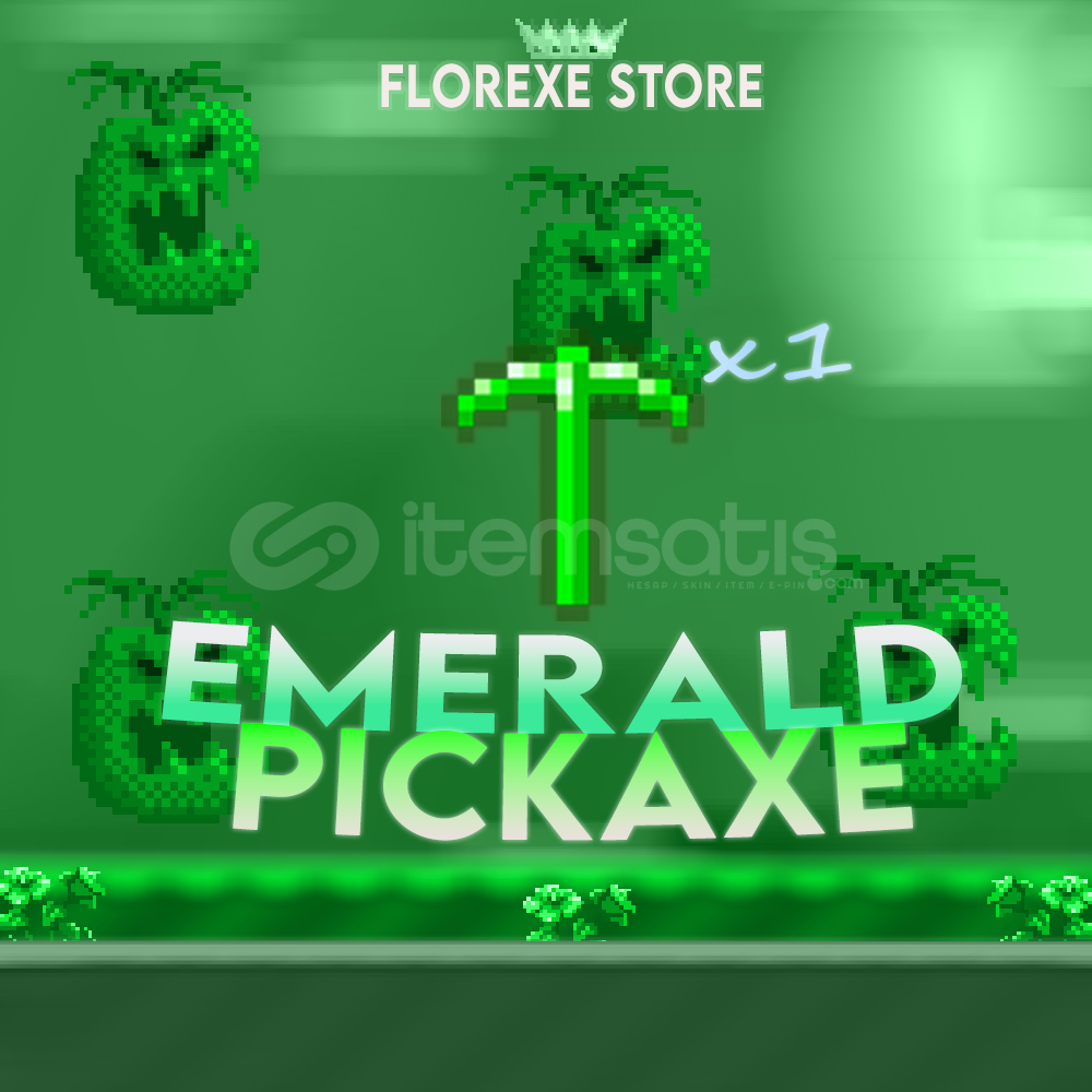 GROWTOPİA | Emerald Pickaxe 1x GROWTOPİA | Emerald Pickaxe 1x
