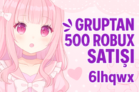 ☘️[GRUPTAN] 500 ROBUX (KOMİSYON DAHİL+)☘️
