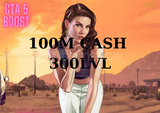 ✨100M Cash + 300Level - GTA✨