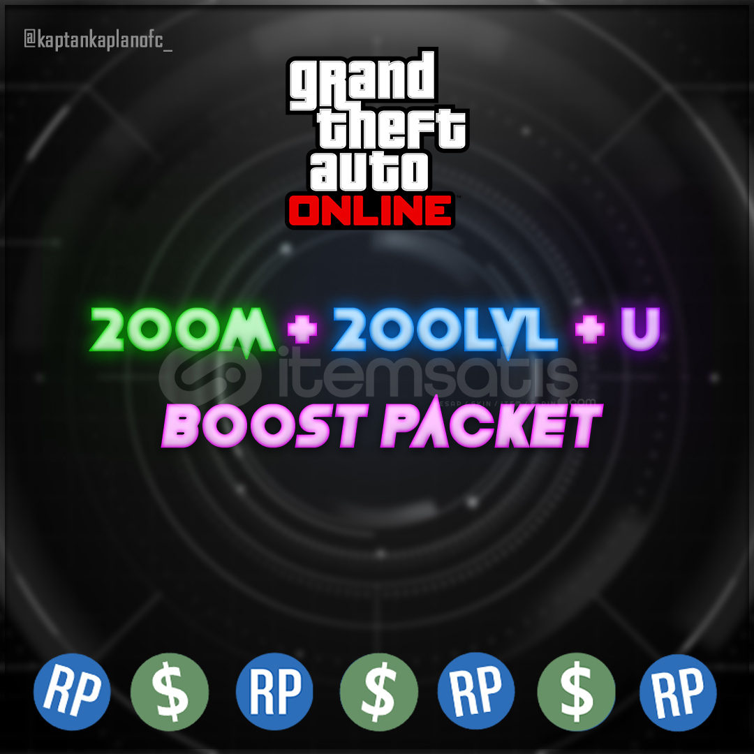 Gta 5 Online (200M + 200lvl + Unlock) Paket Gta 5 Online (200M + 200lvl + Unlock) Paket