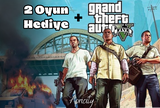 ⭐ GTA 5 (SORUNSUZ + GÜVENLİ) + 2 OYUN HEDİYE ⭐