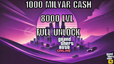 GTA Online 1000M + İstediğiniz Level & Unlock