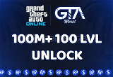 ⭐ GTA Online 100m + 100 Level + Unlock⭐