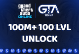 ⭐GTA Online 100M + 100 Level + FU Boost!⭐