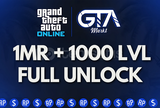 ⭐GTA Online 1MR + 1000 Level + Full Unlock!⭐