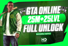 ⭐GTA Online 25M + 25 Level + Full Unlock⭐