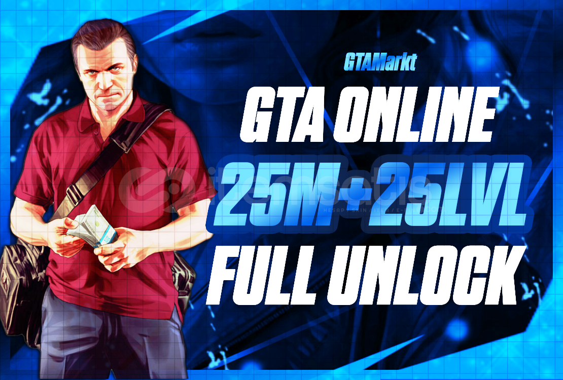 ⭐GTA Online 25M + 25 Level + Full Unlock⭐ ⭐GTA Online 25M + 25 Level + Full Unlock⭐