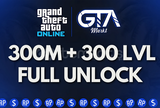 ⭐GTA Online 300M + 300 Level FU Boost⭐