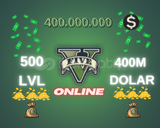 GTA Online 400M DOLAR+500 LVL Full Unlock+bonus