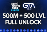 ⭐GTA Online 500M + 500 Level + Full Unlock⭐