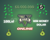 GTA Online 60M DOLAR+100 LVL Full Unlock+Bonus