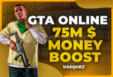 ⭐ GTA ONLİNE +75M $ Money Boost⭐