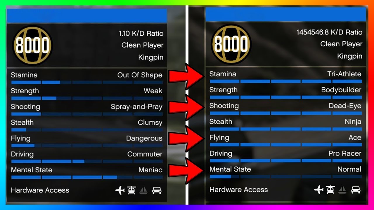 Gta 5 all stats max фото 1