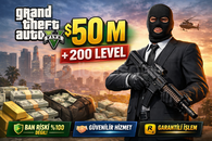 [Garantili✅]⭐Gta V ENCH/LEGAC 50M$/200LVL BOOST⭐