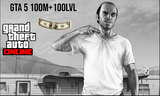 GTA5! 100M CASH - 100LVL BAN RİSKİ YOK!!!