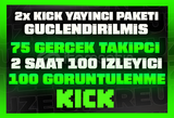 ⭐[GÜÇLENDİRİLMİŞ] 2X KİCK YAYINCI PAKETİ ⭐