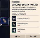 GÜDÜMLÜ BOMBA TASLAK - BLUEPRINT