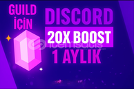 [GUILD ICIN & BOTSUZ] 1 AYLIK 20X BOOST 