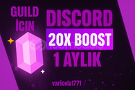 [GUILD ICIN & BOTSUZ] 1 AYLIK 20X BOOST STOK VAR