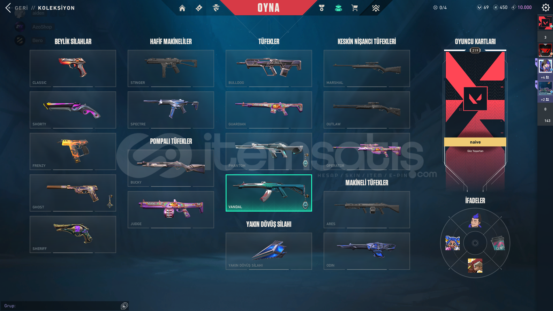 ⭐GÜMÜŞ 3 + ASİL VANDAL + +26 SKİN⭐ ⭐GÜMÜŞ 3 + ASİL VANDAL + +26 SKİN⭐