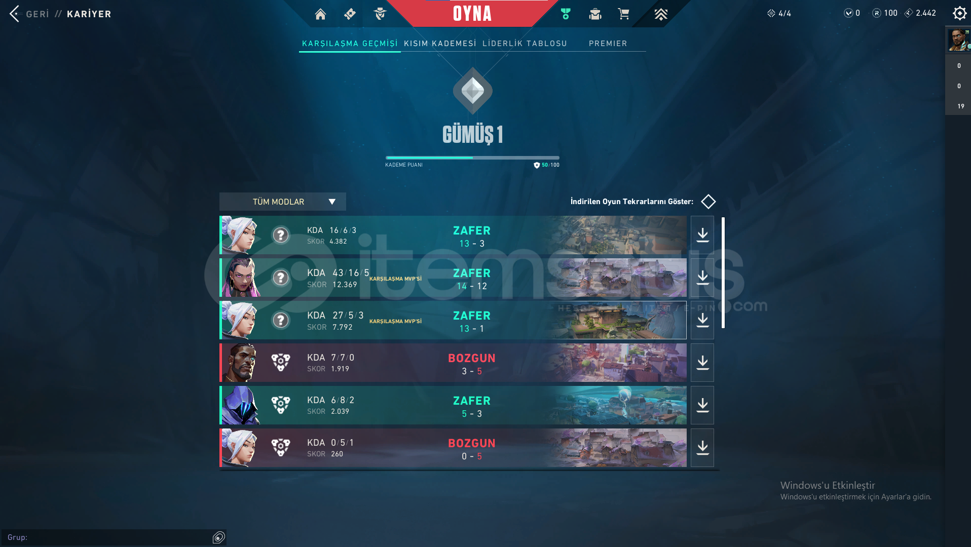 GÜMÜŞ/SİLVER 1 YÜKSEK MMR TR MAİLLİ UCUZ GÜMÜŞ/SİLVER 1 YÜKSEK MMR TR MAİLLİ UCUZ