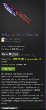 GUT KNİFE DOPPLER FABRİKADAN YENİ ÇIKMIŞ