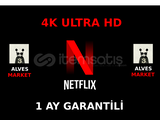 #GÜVENİLİR 4K ULTRA HD NETFLİX + 1 Ay Garantili