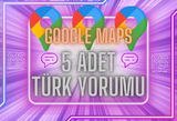 GÜVENLİ 5 ADET YORUM GOOGLE MAPS