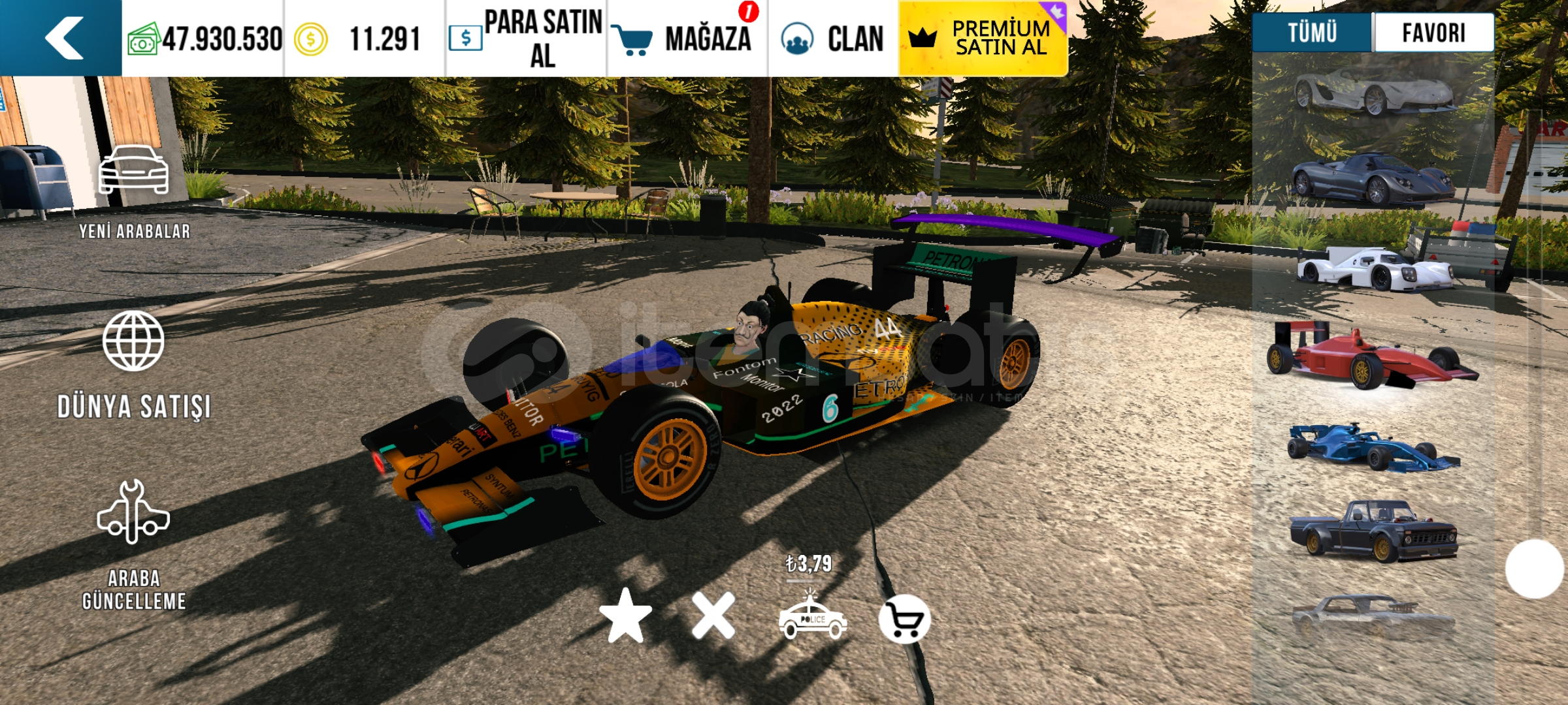 Formula 1 çizimli Formula 1 çizimli