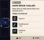 HAFİF DİPÇİK TASLAĞI
