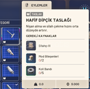 HAFİF DİPÇİK TASLAK - BLUEPRINT