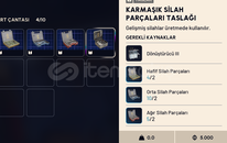 Hafif-Orta-Ağır-Karmaşık Parçalar Taslağı